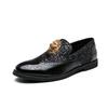 Fashion Gold Casual shoes Fashion shoes Bright small leather shoes Plus size dress shoes Sequin dress shoes A1
