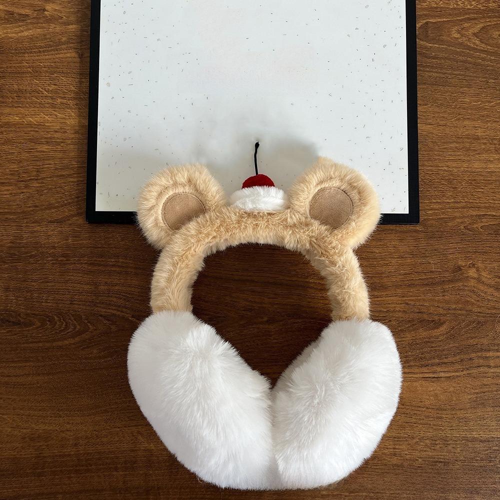 

Fleece Plush Winter Ear Muffs Casual Earmuffs Fashion Warm Earflaps Unisex світло-коричневого кольору