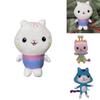 Cozy Gabby Dollhouse Plush Toy Mercat Cartoon Stuffed Animal Mermaid Cat Plushie Doll