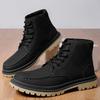 Neue Herren Retro PU Leder High-Top Desert Boots Rundzehen Arbeitsstiefel Outdoor Street Herbst und Winter Schuhe Zapatos Para Hombre