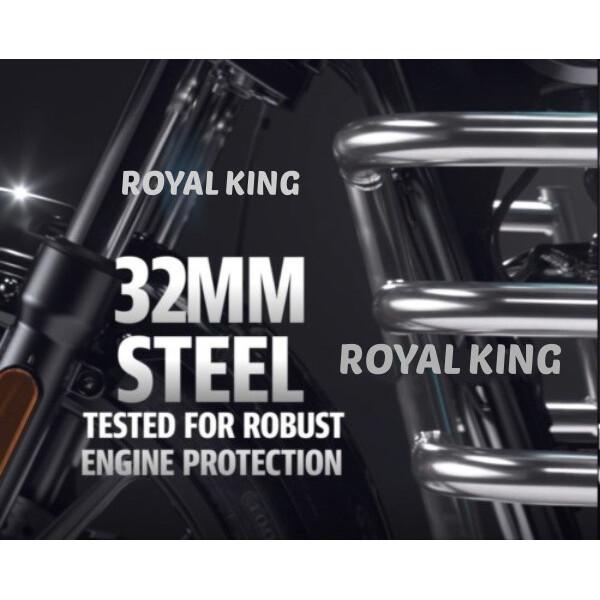Royal Enfield "SILVER AIRFLY ENGINE GUARD" for METEOR 350