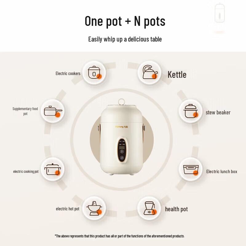 Joyoung Mini Electric Stewing & Porridge Cup CN plug (adapter included)