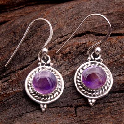Birthstone Earring Amethyst Labradorite Women Earring 925 Sterling Silver Handmade Jewelry