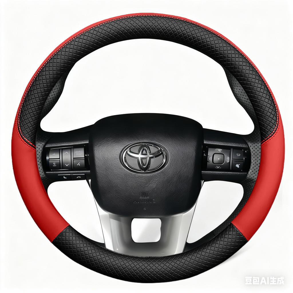 Car Steering Wheel Cover Artificial Leather For Toyota Fortuner Hilux 2015-2021 Steering-Wheel Cover Wrap Auto Interior