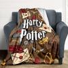 1pc Harry Potter Flannel Throw Blanket - HD Printed Lightweight Soft Warm All-Season Blanket for Sofa, Bed, Travel, Camping 043