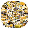 55 Unique Excavator Graffiti Stickers for Car, Suitcase, and Water Cup
