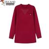 Women's Round Neck Long-Sleeve Knit Sweater