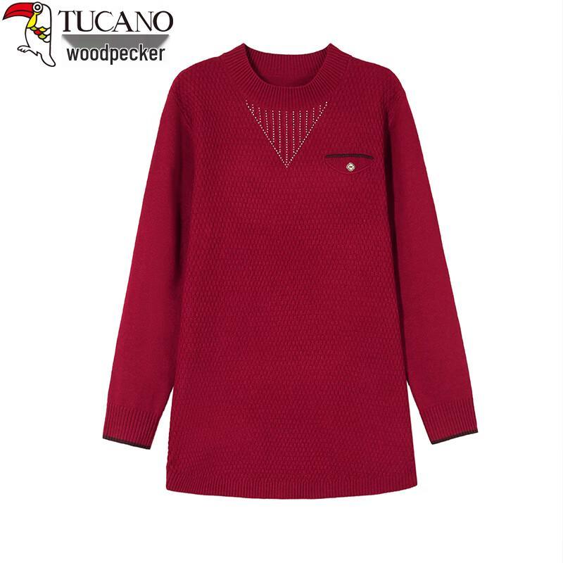 Women's Round Neck Long-Sleeve Knit Sweater