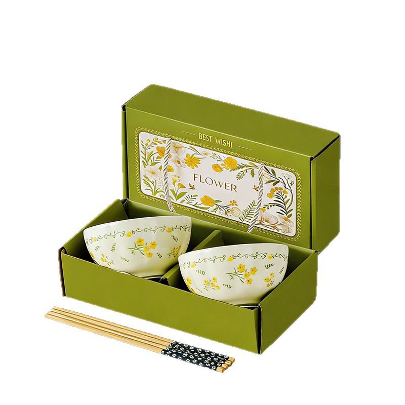 Yellow Ceramic Bowl & Plate Set - Perfect for Housewarming, Weddings, or Corporate Gifts