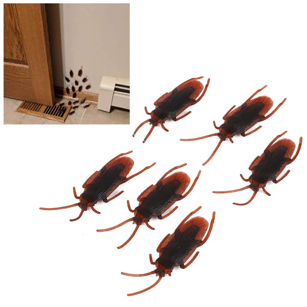 100Pcs Soft Material Fake Cockroach Lifelike Halloween Props Durable Trick Toys April Fools Day
