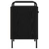 Nightstand Black Oak 35 X 36.5 X 61 Cm Engineered Wood