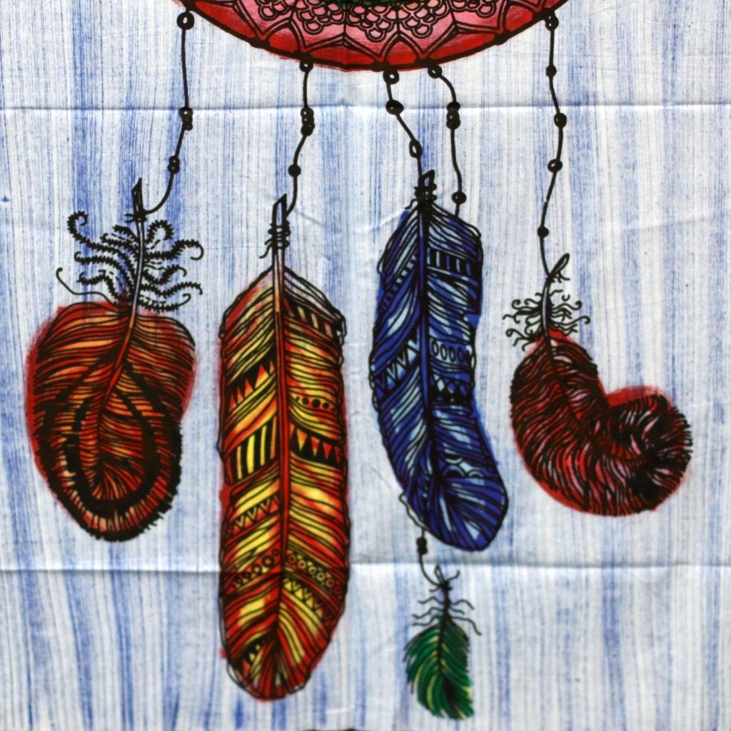 Dreamcatcher Wall Art Handbrushed Cotton