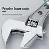 Universal Multifunctional Adjustable Wrench Set with Large Opening and Small Wrench