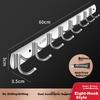 Yagao Coat Hooks, Stainless Steel Row Hooks, Bathroom Wall-Mounted No-Drilling Clothes And Hat Hangers, Towel Storage Rack