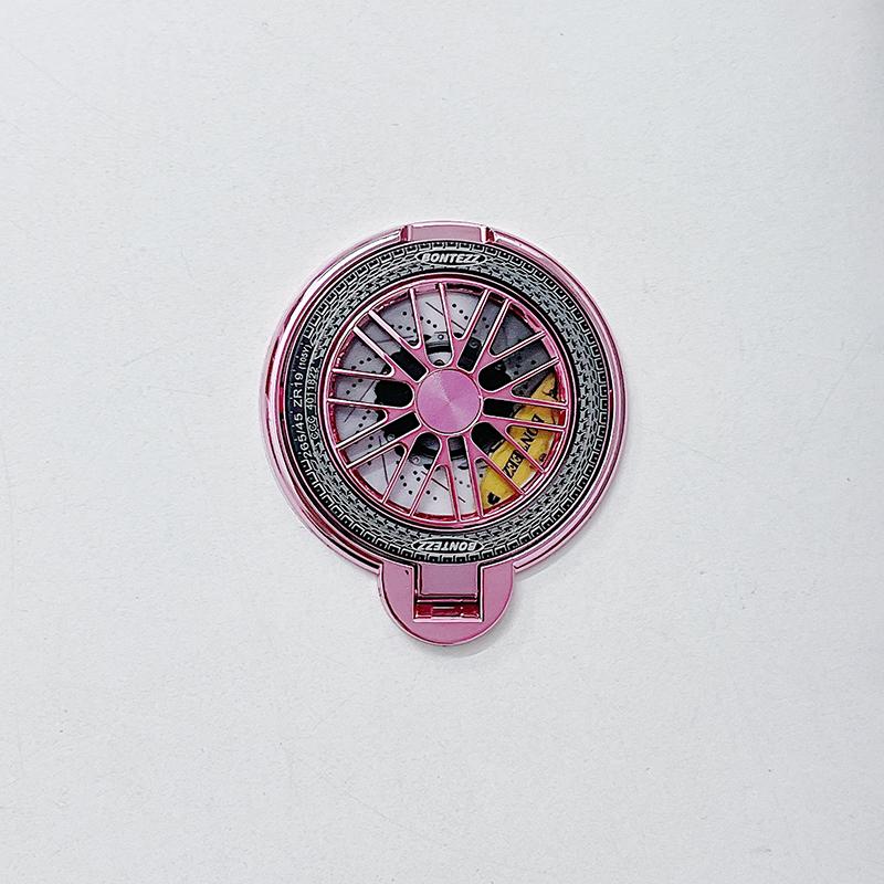 Korean Cute Electroplating Gyroscope Mobile Phone Grip Finger Ring Bracket Stand Holder For All Phone Iphone Huawei Xiaomi Case