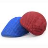 Unisex Summer Retro Beret Hat Hollow Mesh Breathable Front Hat Flat Sun Cap for Men Women Outdoor Casual Travel Golf Fishing Cap