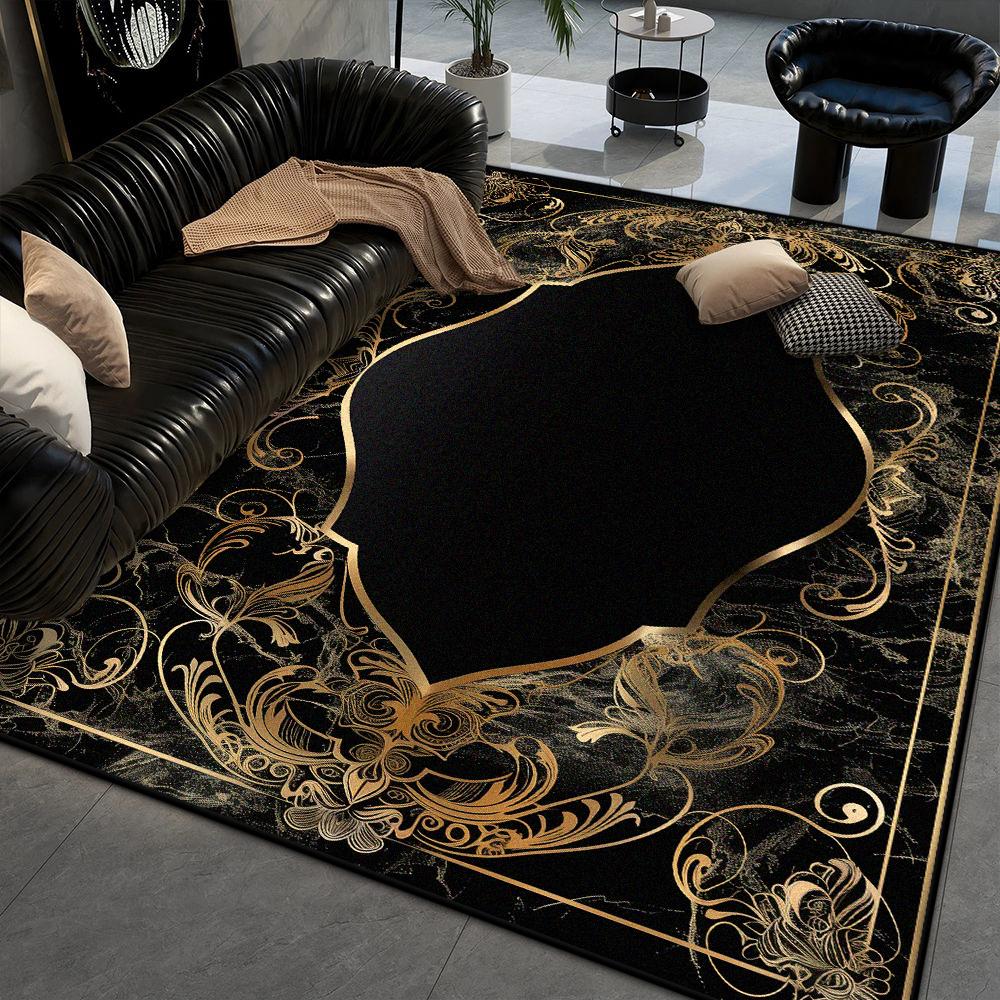 Marble Style Big Size Antiskid Carpet Living Room Soft Machine Washable Bedroom Decoration Rug Easy Cleaning Coffee Tables Mat