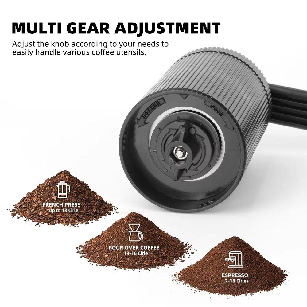 Adjustable Coarse Fine Coffee Grinding Machine Straight Handle Bean Grinder  Outdoor Use