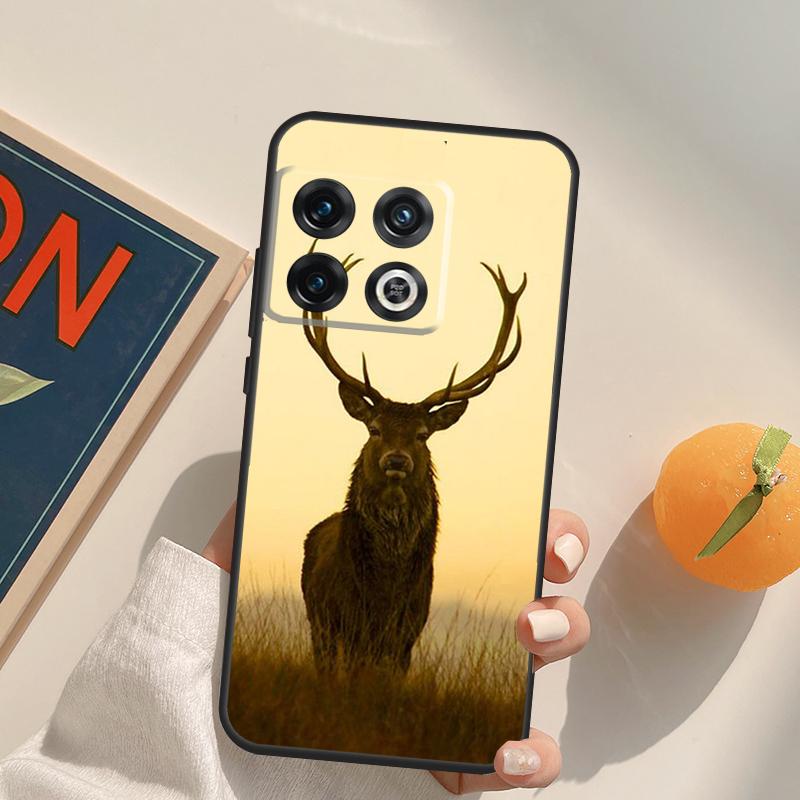 Stag Bull Moose Reindeer Deer Case For OnePlus 12R 13R 13T 10R 15 13 12 11 10T 8T Nord CE 4 3 2 Lite N20 N30 Nord 5 Cover