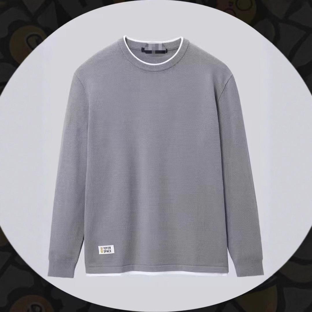 

Морской бренд: Мужской модный трикотажный свитер на осень 2025 года - Повседневный, с круглым вырезом, эластичная посадка 180