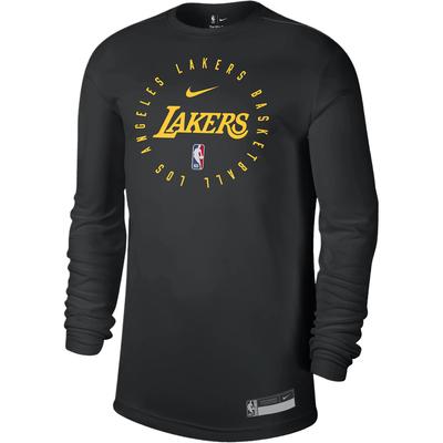 Los Angeles Lakers FW24 Fashion Logo Long Sleeve T-Shirt Men Tops Black HF0770-010