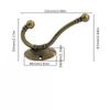 2Pcs Wooden Cabinet Doors European-Style Coat Hanger, Wall-Mounted Single Hanger for Kitchen And Bathroom, Key Holder, Entryway Hanger