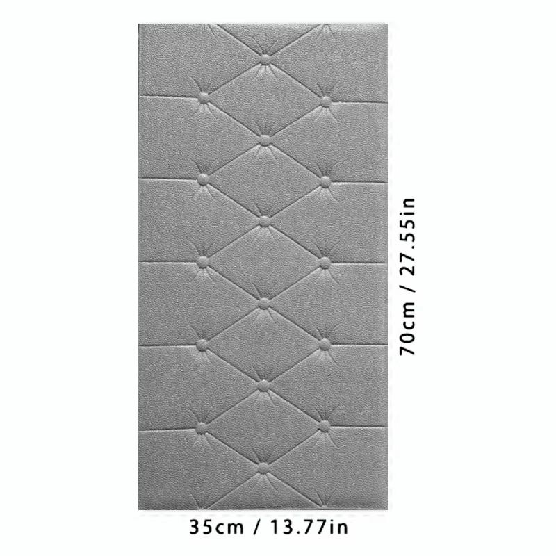 Tatami anti-collision soft foam pad 3D wall sticker wallpaper self-adhesive thick children's bedroom living room wall pad