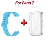 Soft Silicone Strap For Huawei Band 7 Accessories Replacement Bracelet Screen Protector Case Wristband Fitness Correa Bracelet