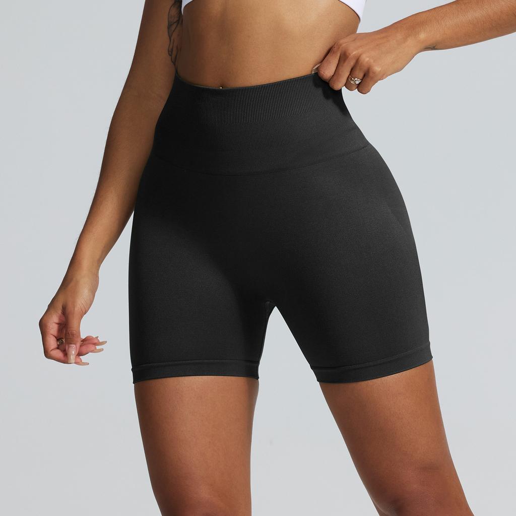 High Waisted Yoga Shorts Without Awkwardness, Women'S Anti Glare Running And Fitness Nude Yoga Shorts
