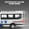1:24 Alloy Diecast YiWeiKe QiaoZhiBaDun Police Cars Models Toy Light Sound Vehicles Rubber Tires Car Toy for Kids Festival Gifts