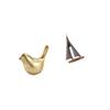 Goldene Vögel Segelboot Figur Statue Und Segelboot Skulptur Ornament für Zuhause Büro Wohnzimmer
