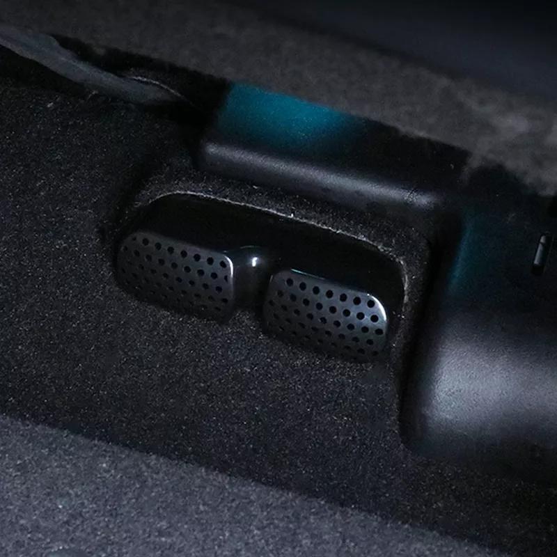 2Pcs/set Car Under Seat Air Conditioner Vent Outlet Duct Shell Cover Fit For Ford Edge 2015 -2016 Auto Interior