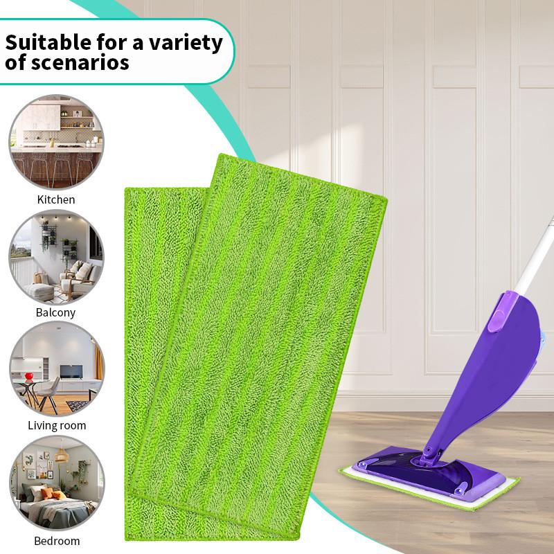 Washable Absorbing Microfiber Pad Compatible With Flash Power Mop Cleaning Floor