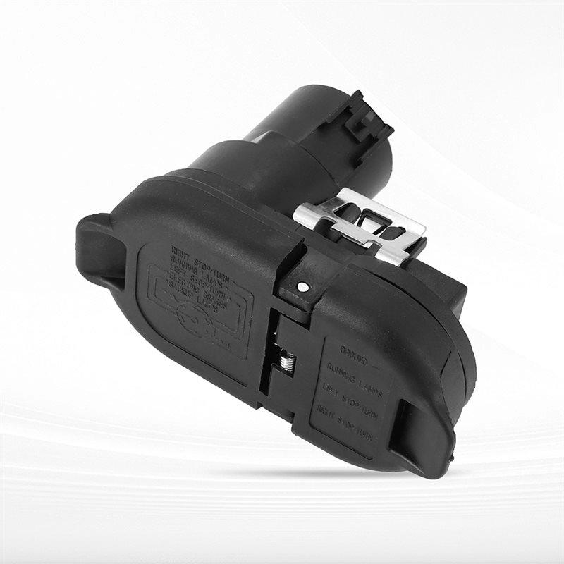 AEA7-Trailer Brake Harness Towing 7-Pin Round/4-Pin Flat Plug Connector FU5Z-14489-A For Ford F150 F250 F350 2015-2023