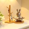 Keramik Hasenstatue Aufbewahrungsornament Handwerk Galvanisieren Hasenstatuen Aufbewahrungstablett Weihnachtsgeschenke für TV-Schrank Büro