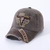 Cappello da Sole con Ricamo Patch Testa di Mucca in Cotone Lavato Cappellino da Baseball Cappello da Sole Cappello da Esterno Cappellino alla Moda
