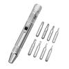 Magnetic 8-in-1 Pen-style Screwdriver with High-Density Bits
