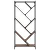 Vidaxl Regał, Brązowy Dąb 79X30X180 Cm Materiał Drewnopochodny I Metal