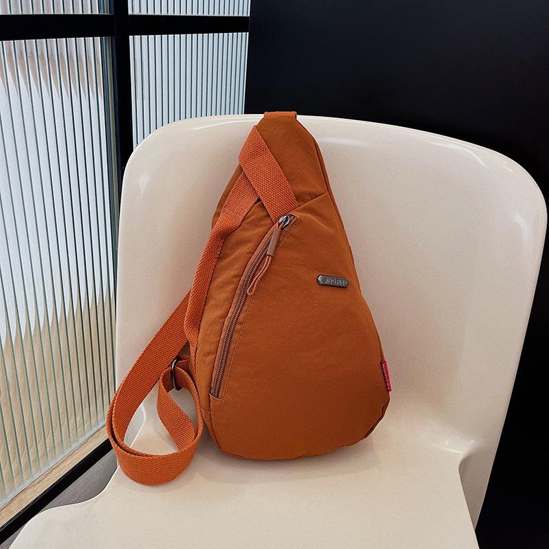 Trendy fashion simple women's chest bag personality commuting Japanese versatile handbag large capacity outing shoulder crossbody bag