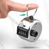 Hand Tally Counter Calculation Range 0000‑9999 4 Digit Mechanical Manual Hand Counter Clicker Metal Regular Model