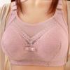 Large Size Thin Section of Anti-sagging Non-steel Ring Bra Lifting Breast Gathering Anti-glare Bra Back Underwear