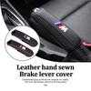 QCSD2 Car Handbrake Cover Hand Sewn Protective Gear Shift Lever Sleeve For BMW M 1 3 4 5 6 7 Series X1 X3 X4 X5 G20 G38 F48 E36 E39