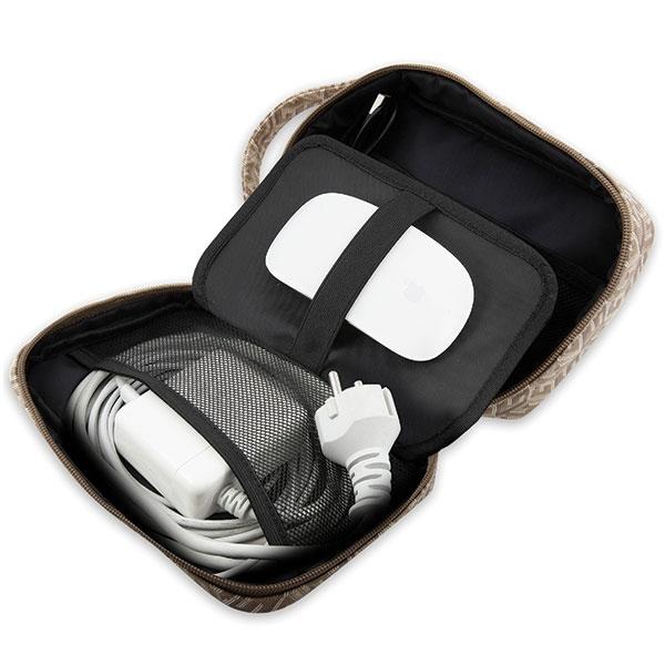 Guess Torba Guhbhgcfsew Organizerbrązowy/Brown Gcube Stripe
