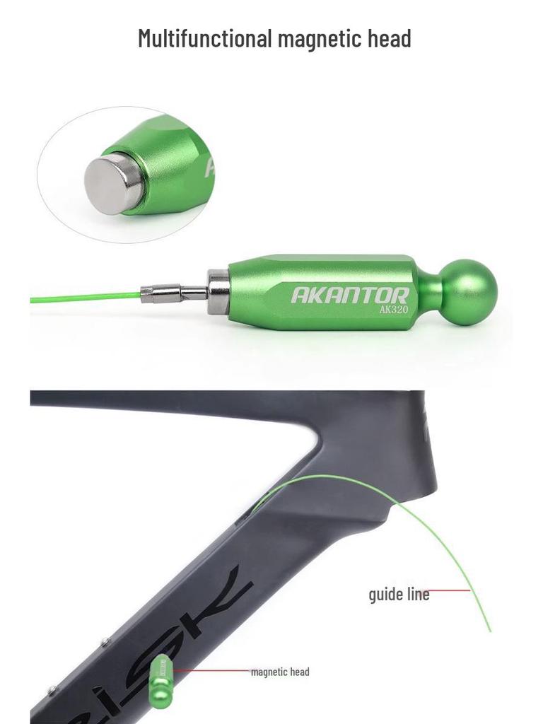 AKANTOR Bike Frame Cable Routing Tool for Brake and Oil Tubes