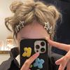 2Piece Star Snap Hair Clip Non-slip Metal Hair Barrettes Hair Accessory for Women Girls Fashion Star Hairpin for Kids