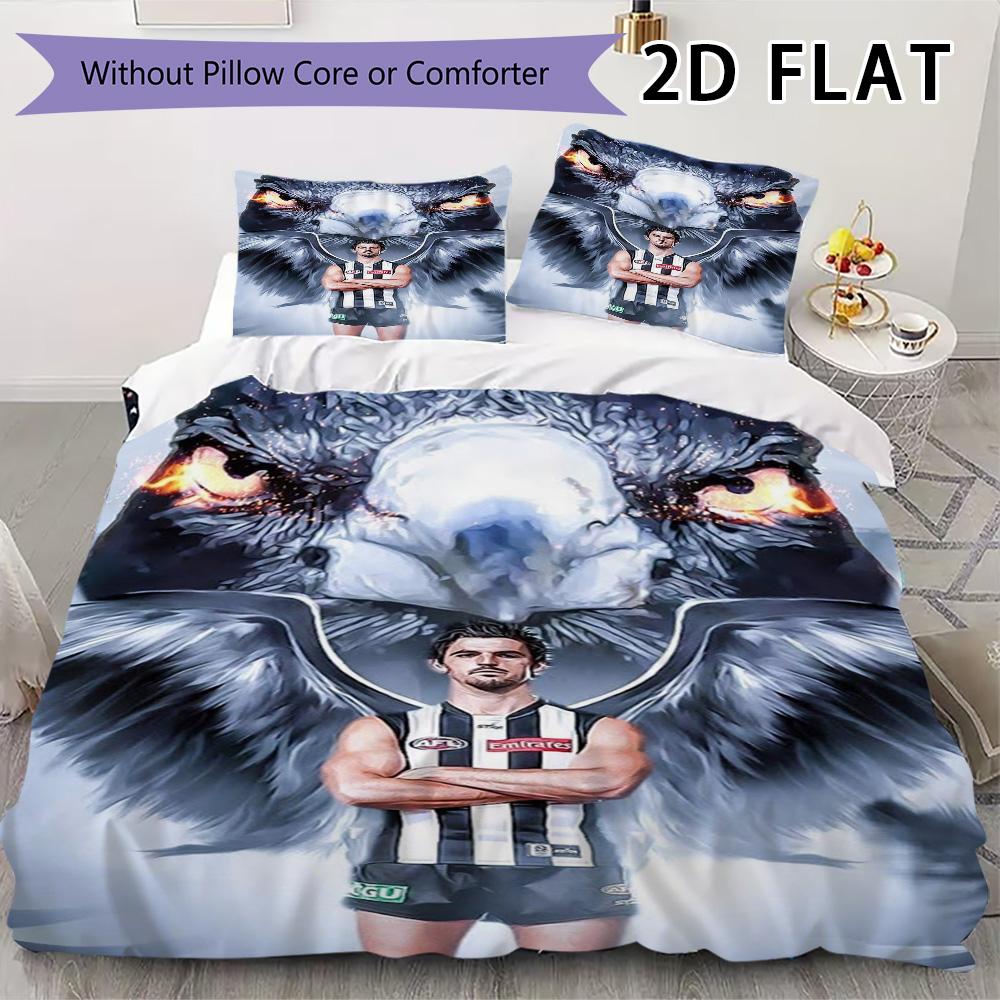 Collingwood Pattern Bedding Uilt Set Uilt Cover Pillowcase Home Decoration Birthday Gift (1 * Duvet Cover + 2 * Pillowcase Without Core)