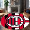 1pc A-AC Milan Carpet, Round Rug, Comfortable, Suitable for Entryways, Living Rooms, Office, And Bedrooms, Christmas Decoration