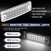 2Pc For Toyota 4Runner 96-24 Sequoia 08-22 LED License Plate Light Xenon White