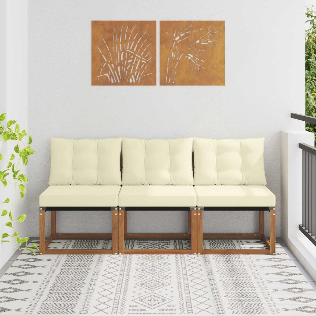 3 Piece Outdoor Center Sofa