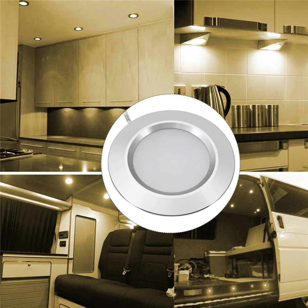 Alloy Recessed Ceiling Light Small Downlight  for RV Boat Caravan Bus Motorhome Interior Lighting
